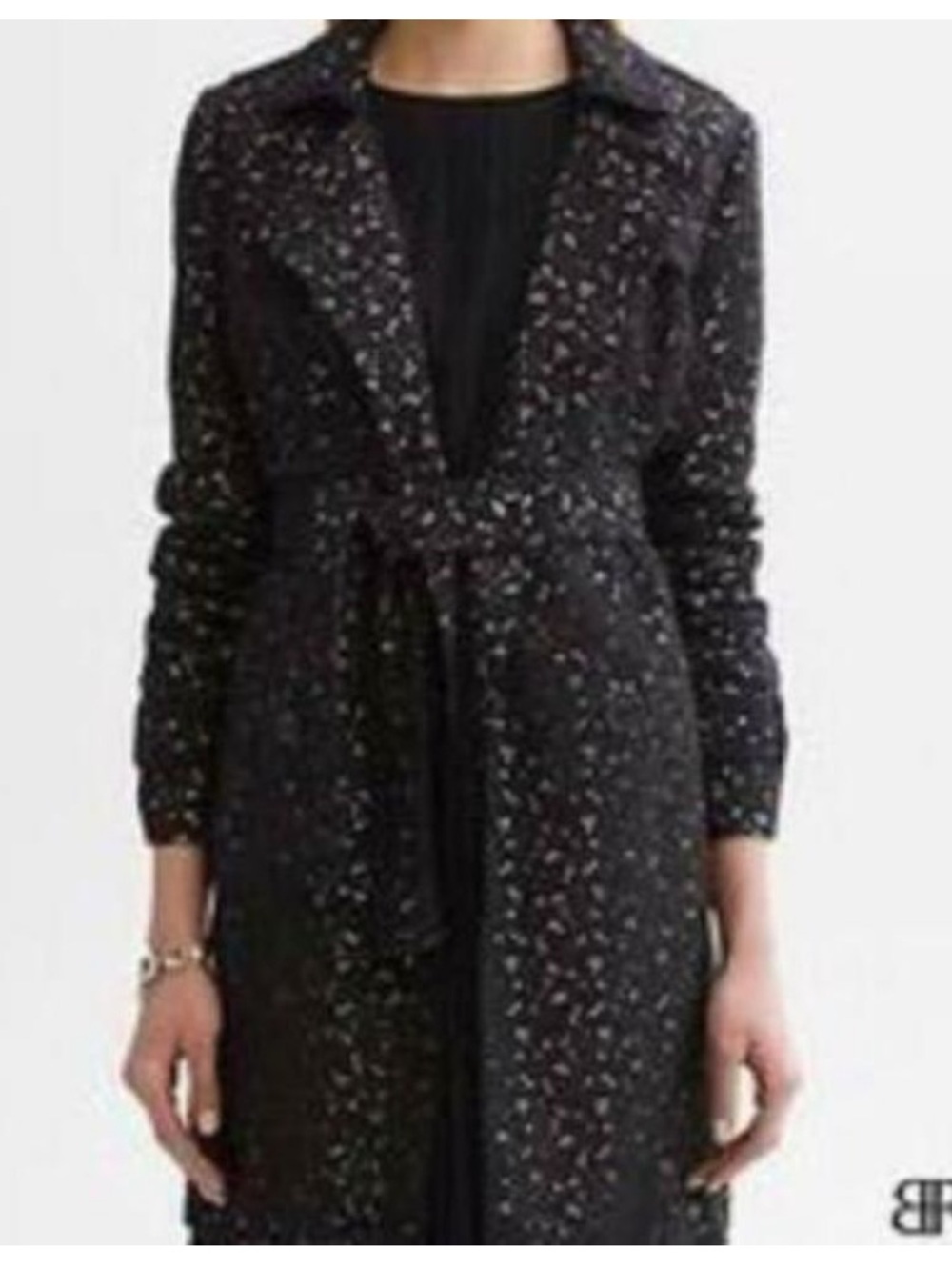 Banana Republic Monogram Lace Trench Coat  Size Small